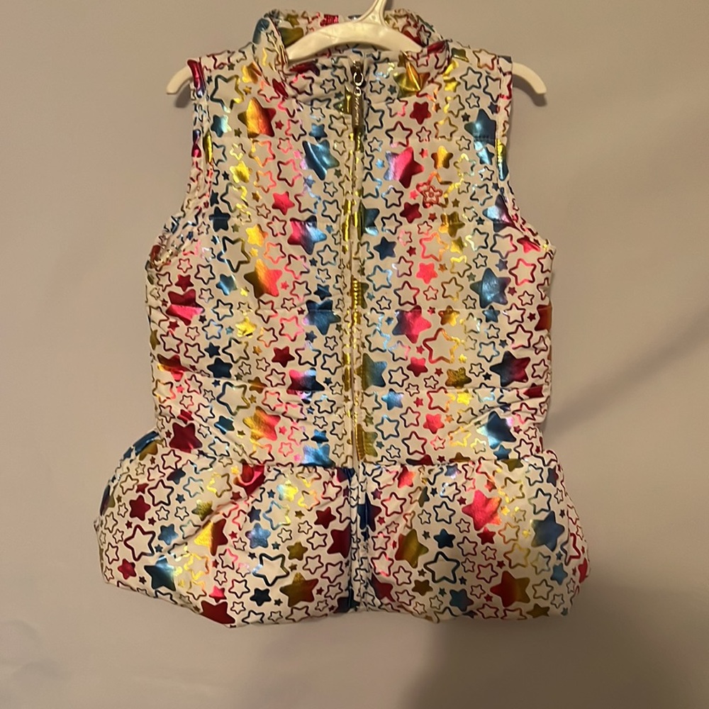 Limited Too girl Puffer vest Jacket Size 6X Multi colors